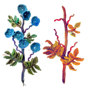 Vintage Bloom Crochet Applique Pattern
