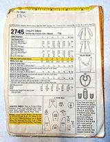McCall's 2745 Vintage Sewing Pattern (1971)