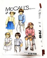 McCall's 7919 Vintage Sewing Pattern (1982)